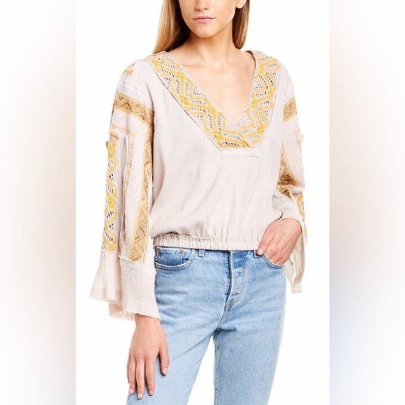 Free People Cross Country Top Womens Large - Picture 1 of 14